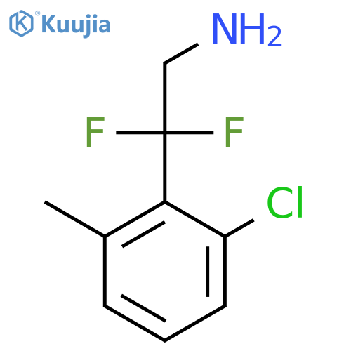 2-(2-chloro-6-methylphenyl)-2,2-difluoroethan-1-amine structure