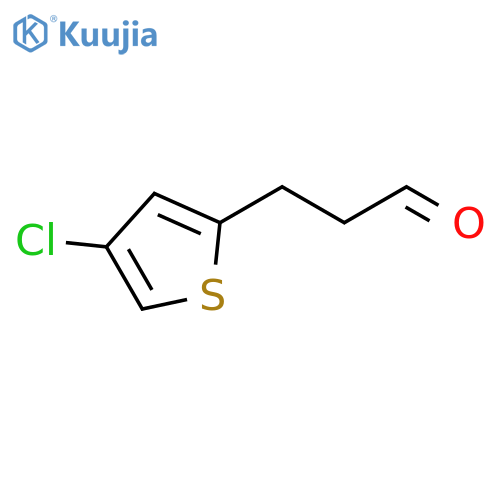3-(4-Chlorothiophen-2-yl)propanal structure