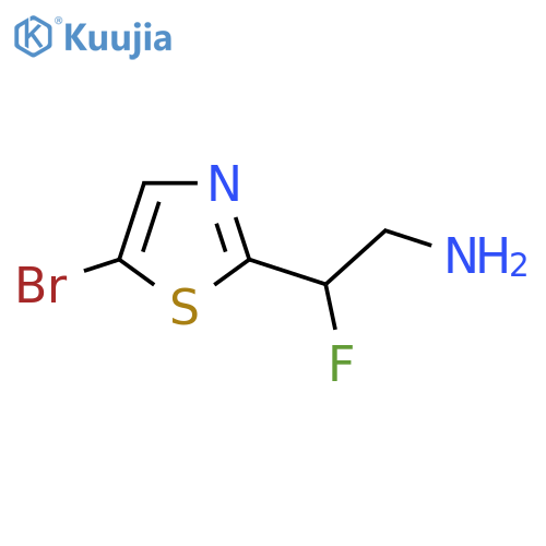 2-(5-bromo-1,3-thiazol-2-yl)-2-fluoroethan-1-amine structure