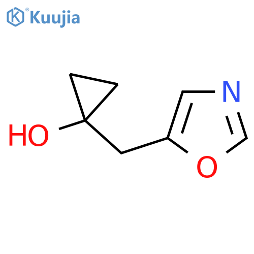 1-(1,3-oxazol-5-yl)methylcyclopropan-1-ol structure