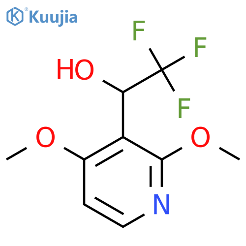 1-(2,4-dimethoxypyridin-3-yl)-2,2,2-trifluoroethan-1-ol structure