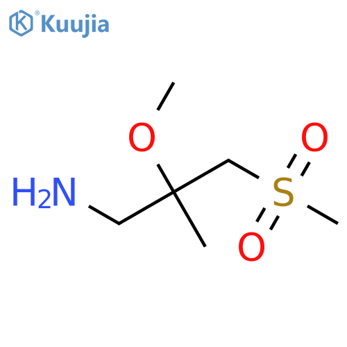 3-methanesulfonyl-2-methoxy-2-methylpropan-1-amine structure
