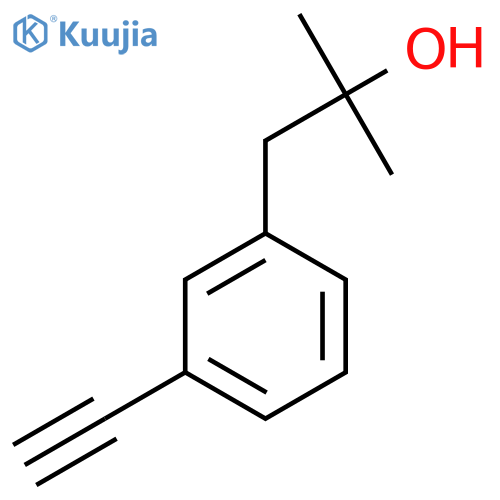 1-(3-ethynylphenyl)-2-methylpropan-2-ol structure