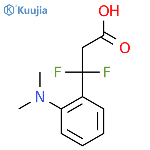 3-2-(dimethylamino)phenyl-3,3-difluoropropanoic acid structure