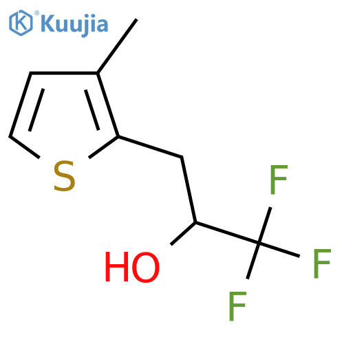 1,1,1-trifluoro-3-(3-methylthiophen-2-yl)propan-2-ol structure