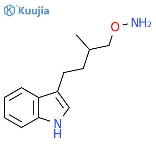 O-4-(1H-indol-3-yl)-2-methylbutylhydroxylamine structure