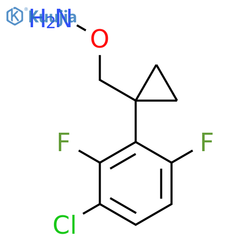 O-{1-(3-chloro-2,6-difluorophenyl)cyclopropylmethyl}hydroxylamine structure