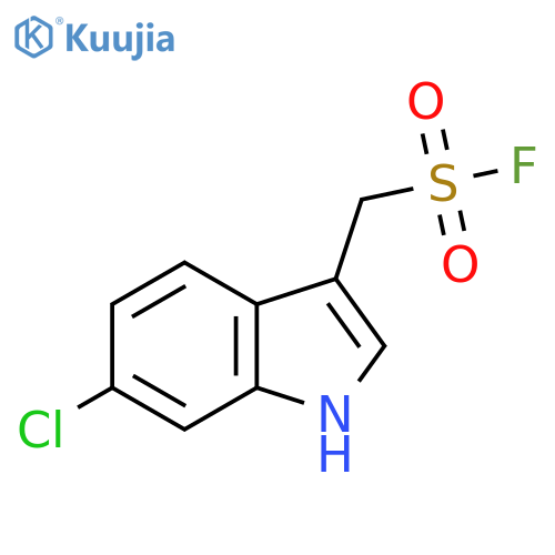 (6-chloro-1H-indol-3-yl)methanesulfonyl fluoride structure