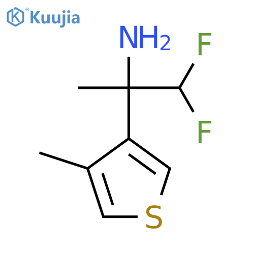 1,1-Difluoro-2-(4-methylthiophen-3-yl)propan-2-amine structure