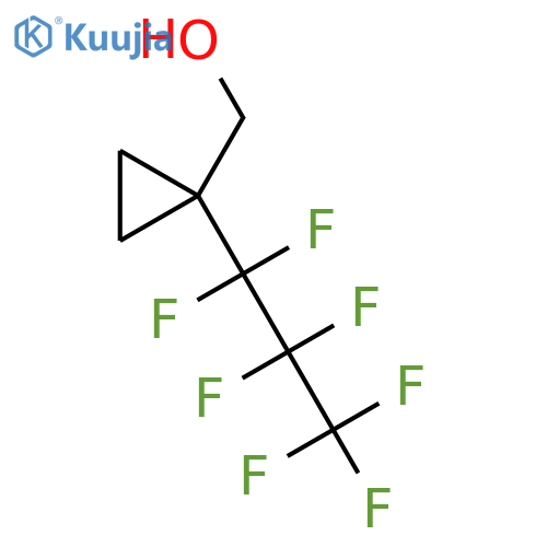 1-(heptafluoropropyl)cyclopropylmethanol structure