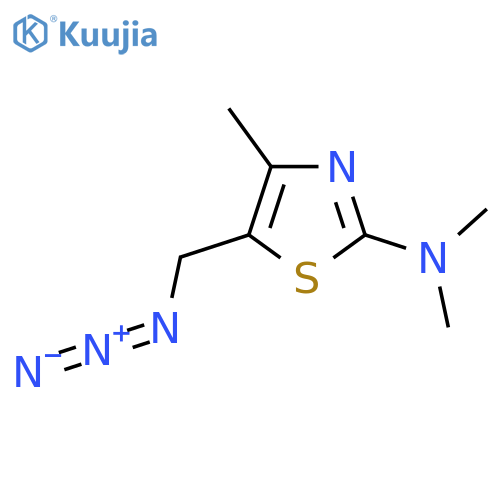 5-(azidomethyl)-N,N,4-trimethyl-1,3-thiazol-2-amine structure