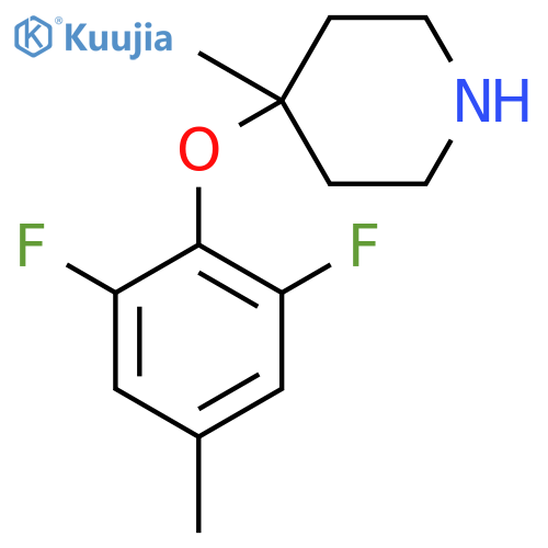 4-(2,6-difluoro-4-methylphenoxy)-4-methylpiperidine structure