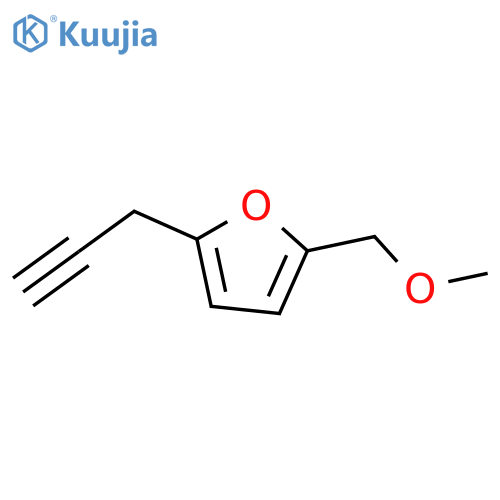 2-(methoxymethyl)-5-(prop-2-yn-1-yl)furan structure