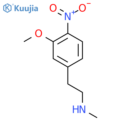2-(3-methoxy-4-nitrophenyl)ethyl(methyl)amine structure