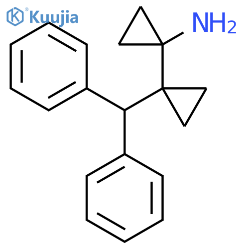 1-1-(diphenylmethyl)cyclopropylcyclopropan-1-amine structure