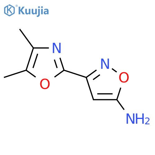 3-(Dimethyl-1,3-oxazol-2-yl)-1,2-oxazol-5-amine structure