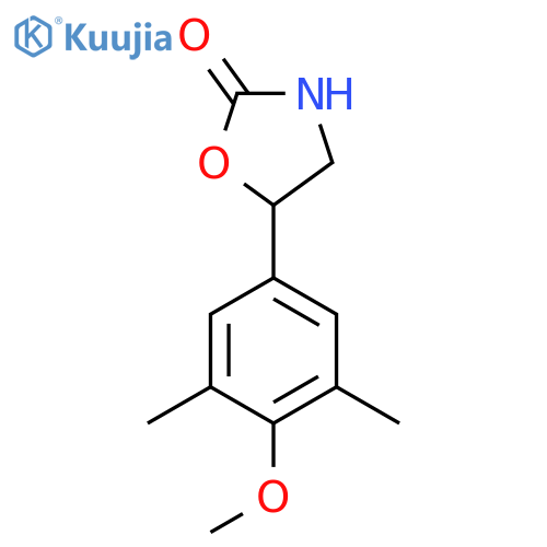 5-(4-methoxy-3,5-dimethylphenyl)-1,3-oxazolidin-2-one structure