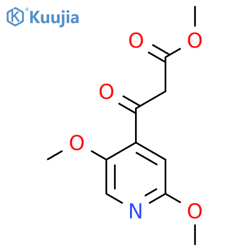 methyl 3-(2,5-dimethoxypyridin-4-yl)-3-oxopropanoate structure