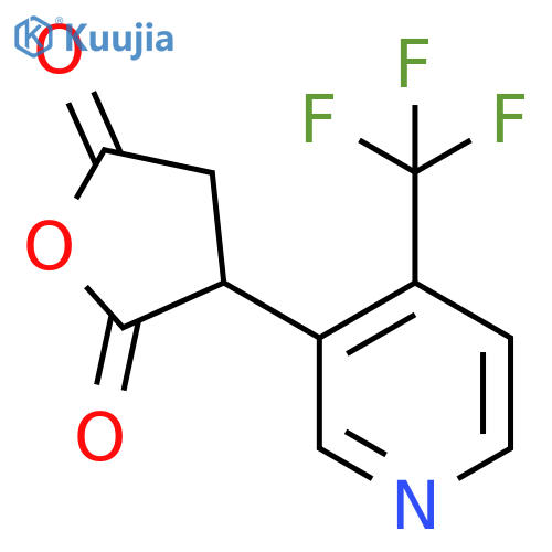 3-4-(trifluoromethyl)pyridin-3-yloxolane-2,5-dione structure