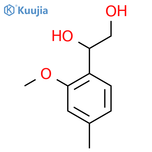 1-(2-methoxy-4-methylphenyl)ethane-1,2-diol structure