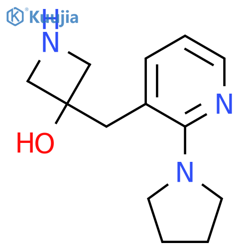 3-{2-(pyrrolidin-1-yl)pyridin-3-ylmethyl}azetidin-3-ol structure