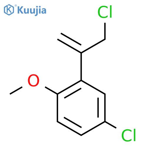 4-chloro-2-(3-chloroprop-1-en-2-yl)-1-methoxybenzene structure