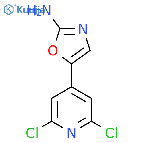 5-(2,6-dichloropyridin-4-yl)-1,3-oxazol-2-amine structure