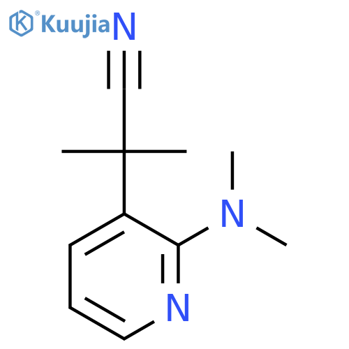 2-2-(dimethylamino)pyridin-3-yl-2-methylpropanenitrile structure
