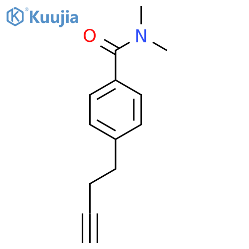 4-(but-3-yn-1-yl)-N,N-dimethylbenzamide structure