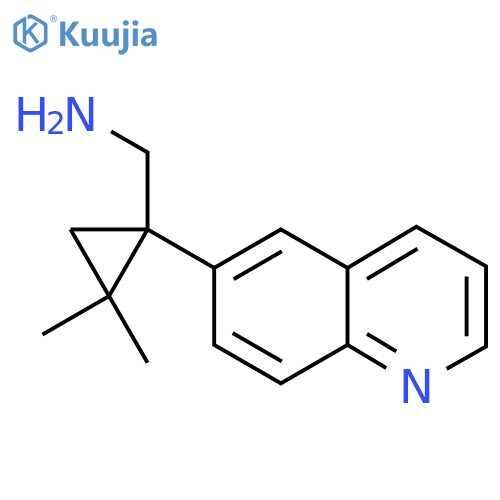 2,2-dimethyl-1-(quinolin-6-yl)cyclopropylmethanamine structure