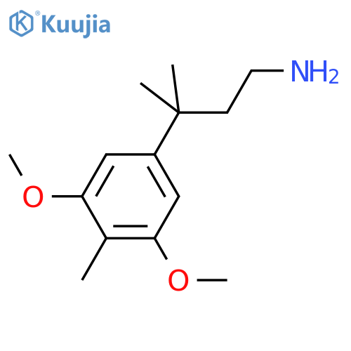 3-(3,5-dimethoxy-4-methylphenyl)-3-methylbutan-1-amine structure