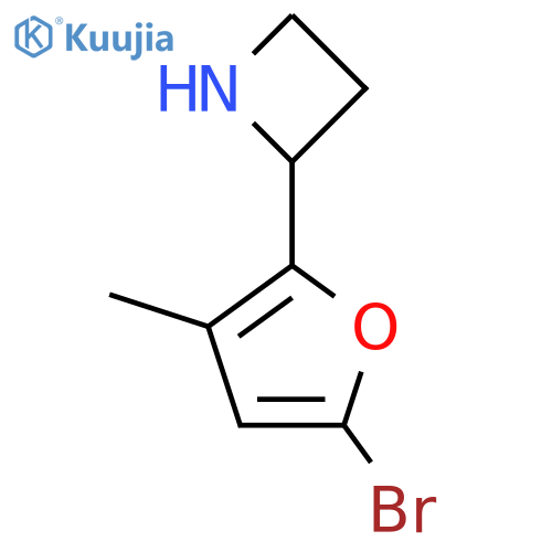 2-(5-Bromo-3-methylfuran-2-yl)azetidine structure