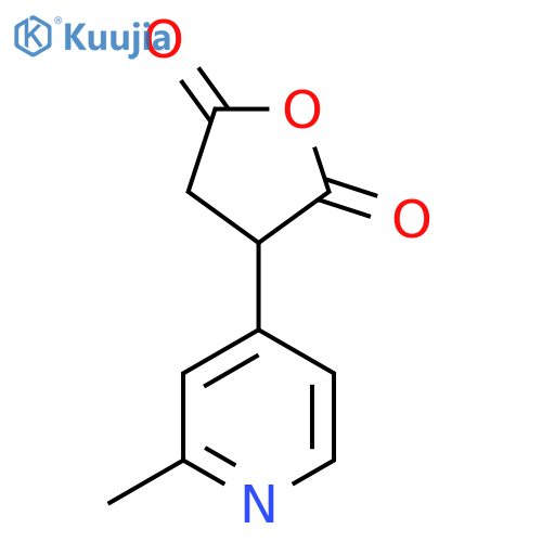 3-(2-methylpyridin-4-yl)oxolane-2,5-dione structure