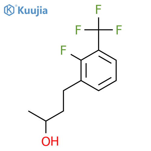 4-2-fluoro-3-(trifluoromethyl)phenylbutan-2-ol structure