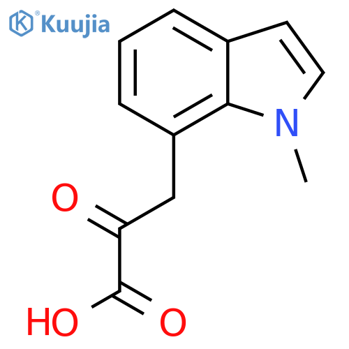 3-(1-methyl-1H-indol-7-yl)-2-oxopropanoic acid structure