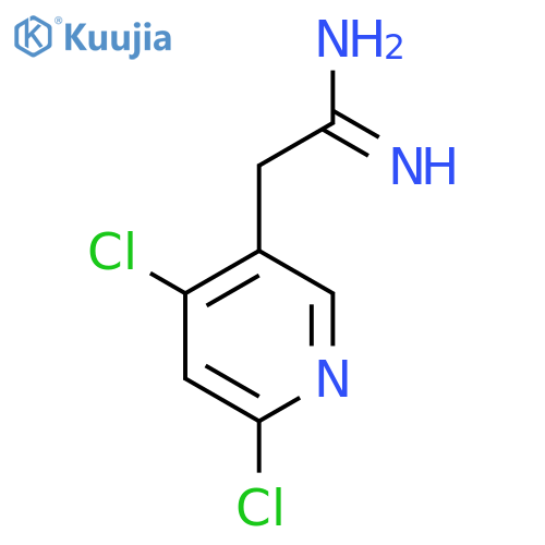 2-(4,6-dichloropyridin-3-yl)ethanimidamide structure