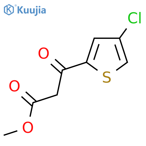 methyl 3-(4-chlorothiophen-2-yl)-3-oxopropanoate structure