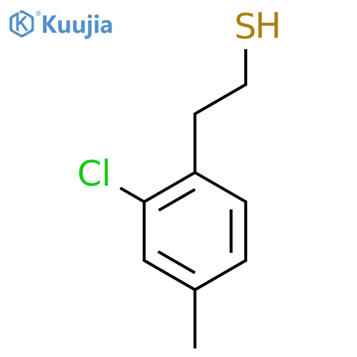 2-(2-chloro-4-methylphenyl)ethane-1-thiol structure