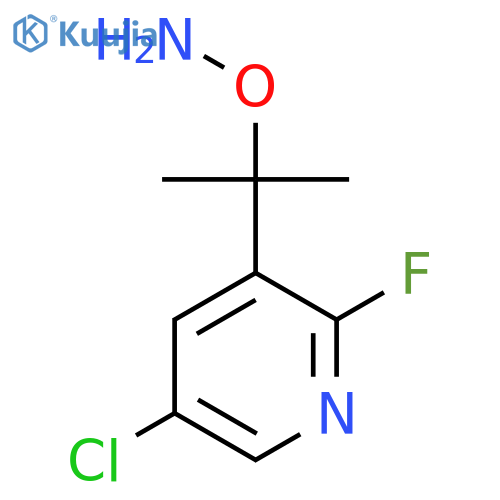 O-2-(5-chloro-2-fluoropyridin-3-yl)propan-2-ylhydroxylamine structure