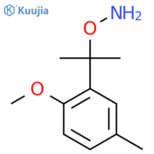 O-2-(2-methoxy-5-methylphenyl)propan-2-ylhydroxylamine structure