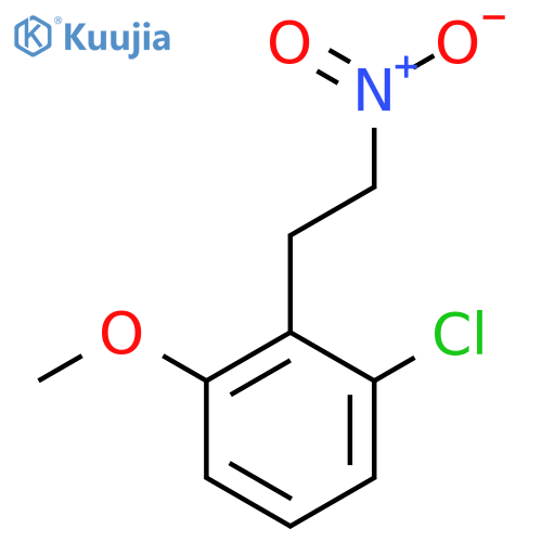 1-chloro-3-methoxy-2-(2-nitroethyl)benzene structure