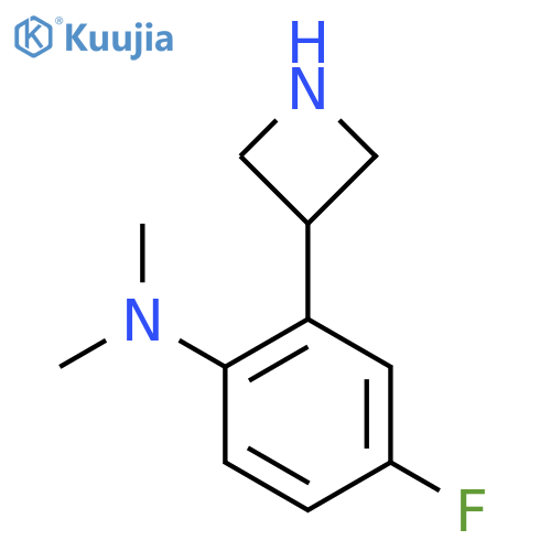 2-(azetidin-3-yl)-4-fluoro-N,N-dimethylaniline structure