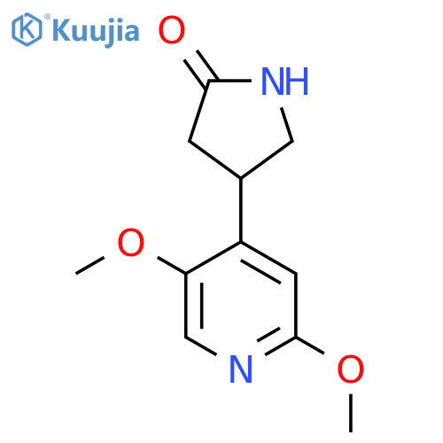 4-(2,5-dimethoxypyridin-4-yl)pyrrolidin-2-one structure
