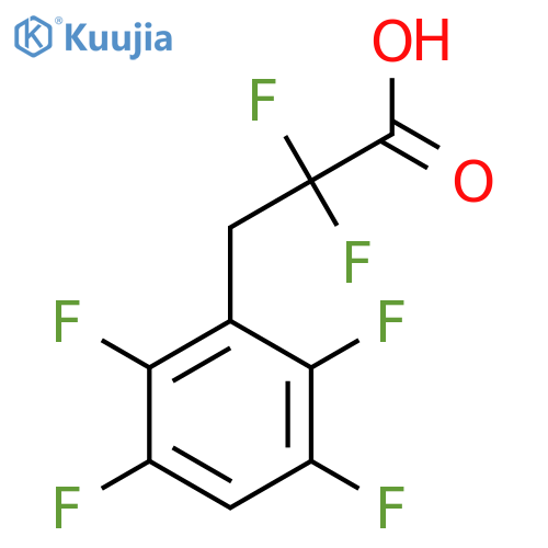 2,2-difluoro-3-(2,3,5,6-tetrafluorophenyl)propanoic acid structure