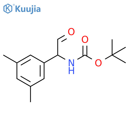 tert-butyl N-1-(3,5-dimethylphenyl)-2-oxoethylcarbamate structure