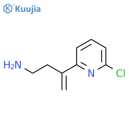 3-(6-chloropyridin-2-yl)but-3-en-1-amine structure