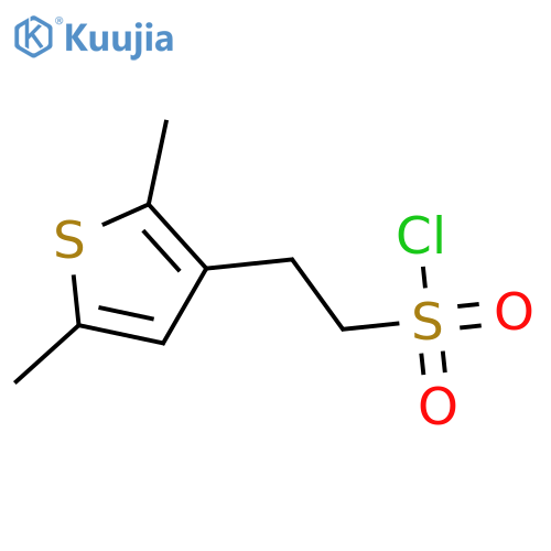 2-(2,5-dimethylthiophen-3-yl)ethane-1-sulfonyl chloride structure