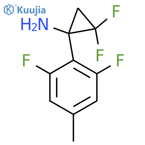 1-(2,6-difluoro-4-methylphenyl)-2,2-difluorocyclopropan-1-amine structure
