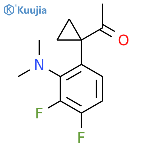 1-{1-2-(dimethylamino)-3,4-difluorophenylcyclopropyl}ethan-1-one structure