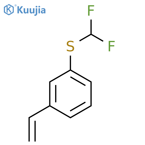 1-(difluoromethyl)sulfanyl-3-ethenylbenzene structure